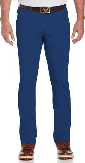 Callaway Mens EverPlay 5-Pocket Golf Pants with Comfort Waistband, Stretch Non-Iron Fabric, Moisture-Wicking, Tapered Fit