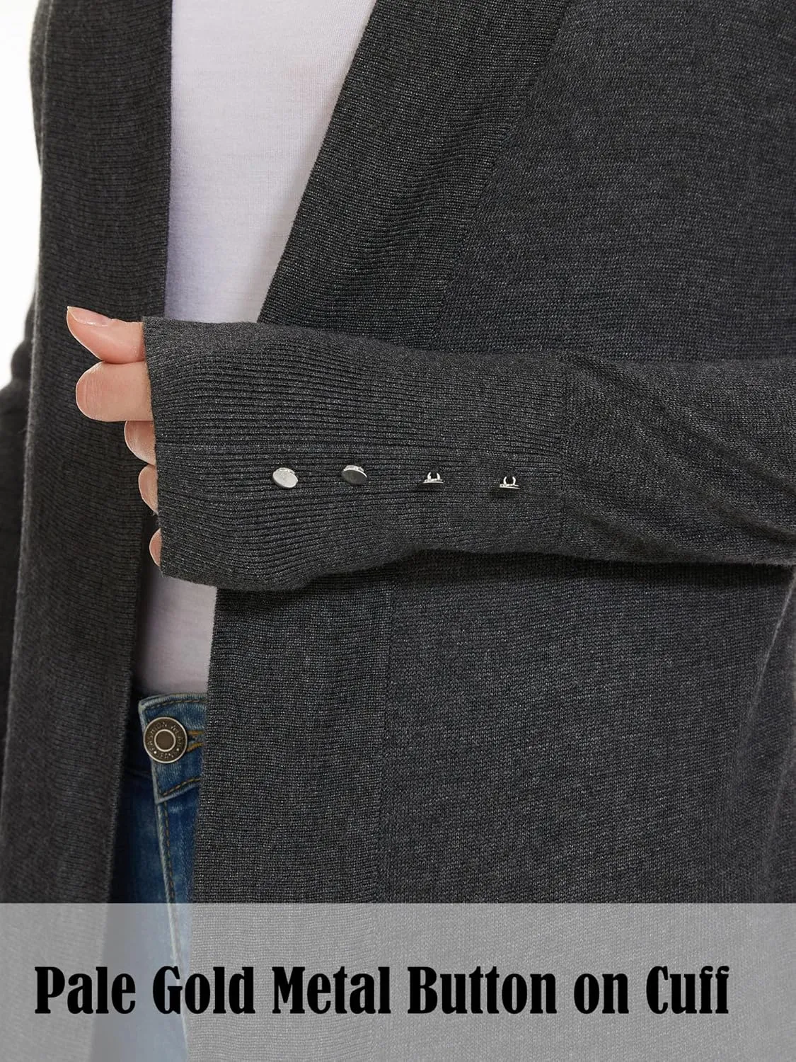 Cardigan Sweaters for Women Dressy Casual Open Front Long Sleeve Lightweight Cardigans for Spring Early Fall