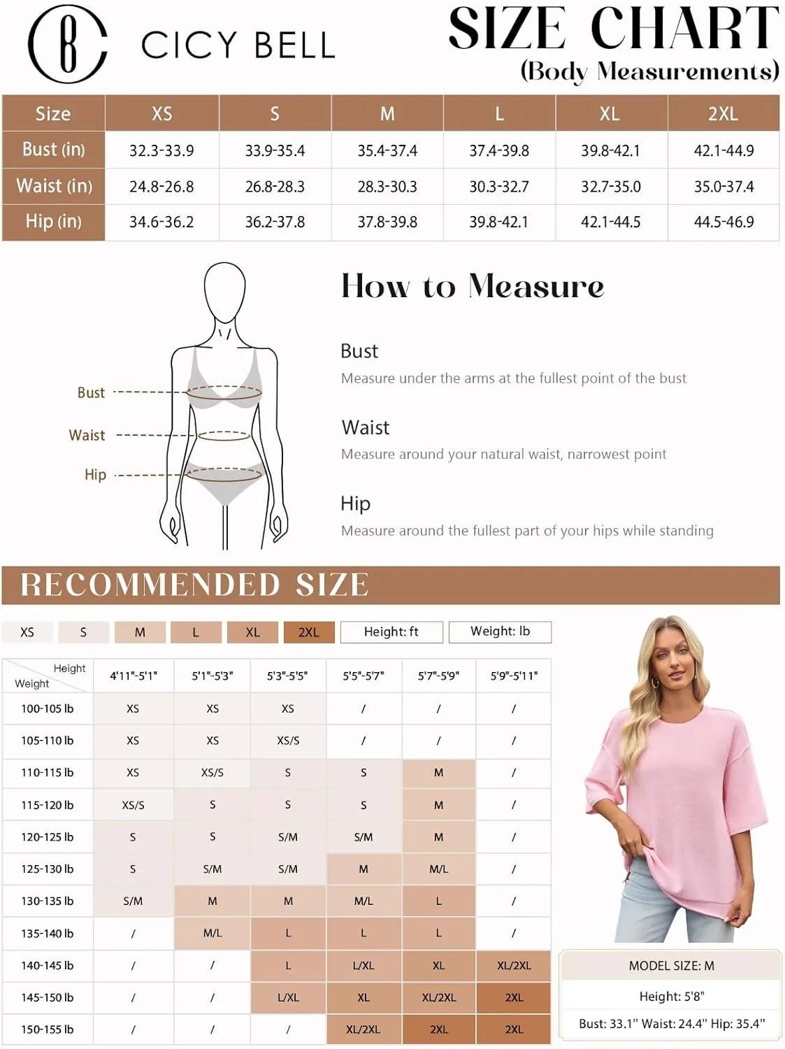 Cicy Bell Womens Oversized Sweaters 3/4 Sleeve Summer Casual Knitted Tops Crewneck Lightweight Loose Pullover Blouses
