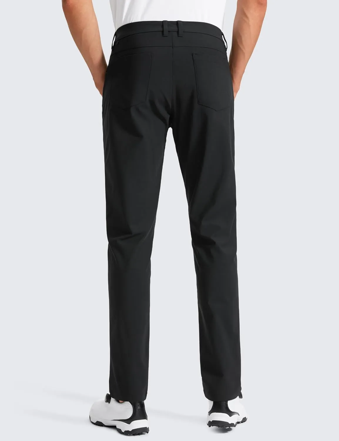 CRZ YOGA Men's All Day Comfy Golf Pants with 5-Pocket 30"/32"/34" Quick Dry Lightweight Casual Work Stretch Trousers