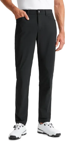 CRZ YOGA Men's All Day Comfy Golf Pants with 5-Pocket 30"/32"/34" Quick Dry Lightweight Casual Work Stretch Trousers
