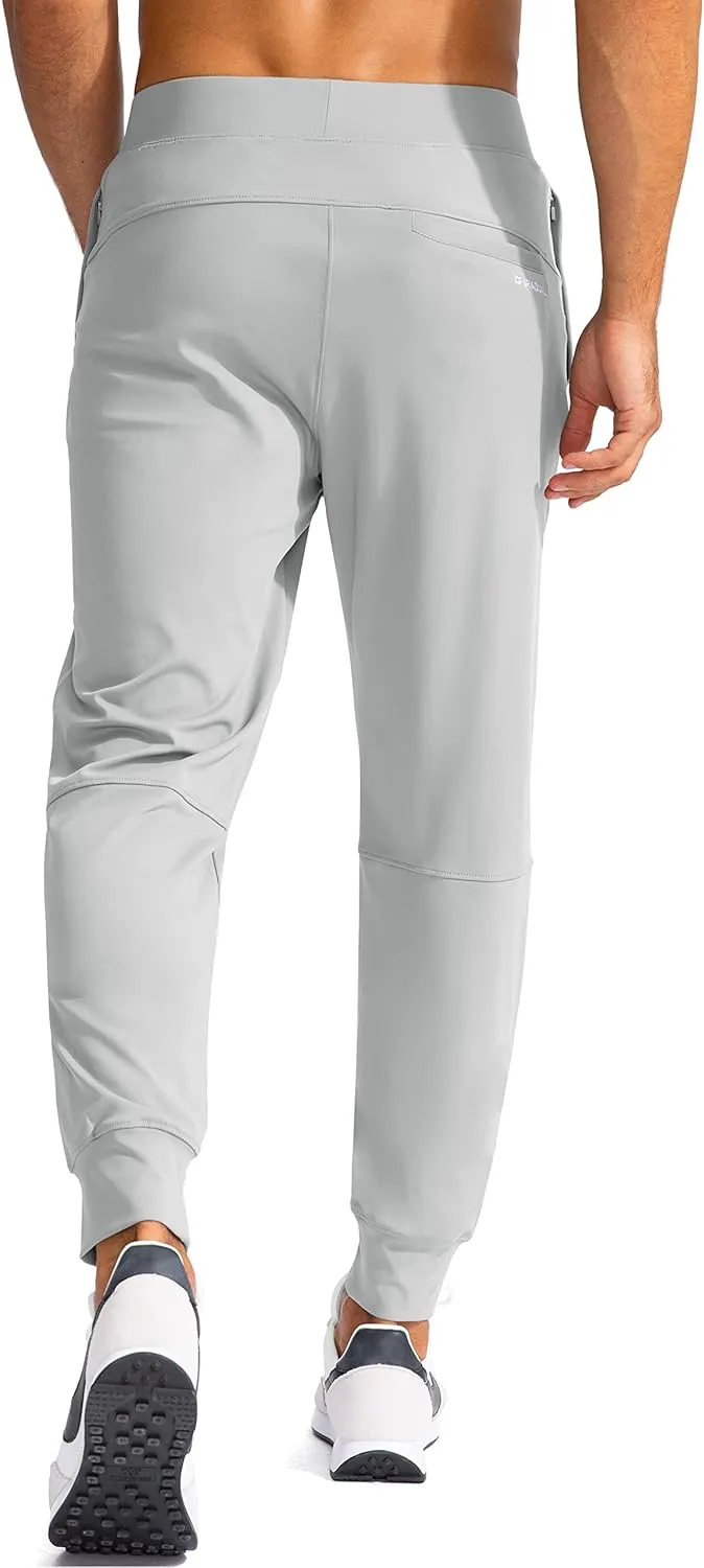 G Gradual Men's Golf Joggers Pants with Zipper Pockets Stretch Sweatpants Slim Fit Track Pants Joggers for Men Work Running