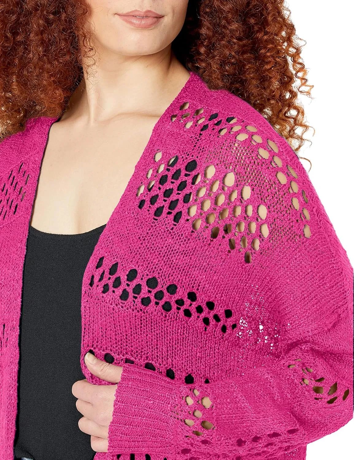 GRECERELLE 2025 Women Summer Crochet Boho Long Sleeve Lightweight Oversized Open Front Cardigan Sweaters Kimonos Tops