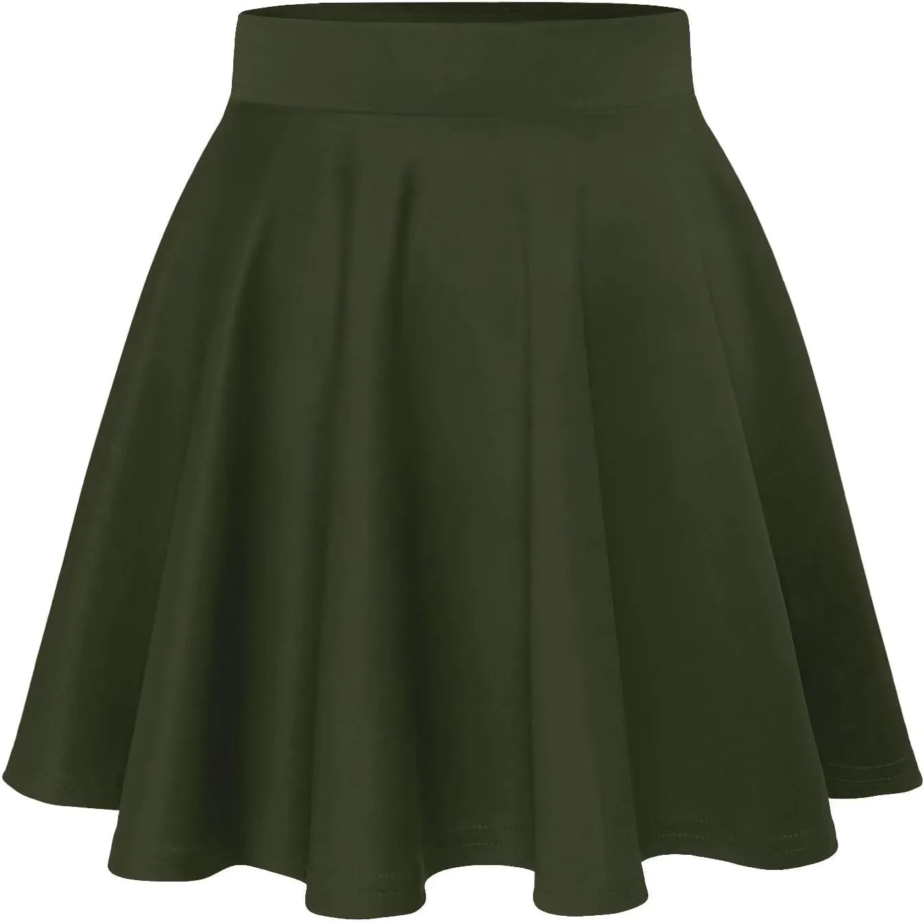 Hybrid & Company Women Basic Versatile Skirts Stretchy Flared Mini Skater Skirt