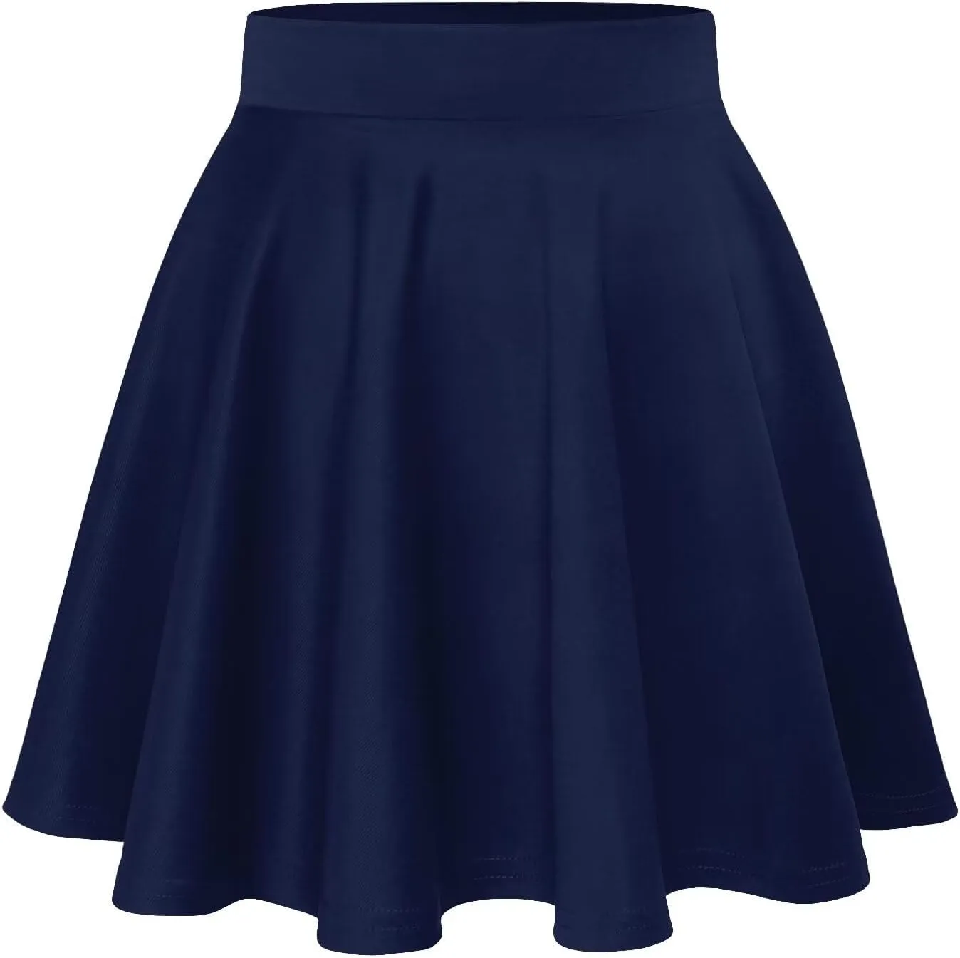 Hybrid & Company Women Basic Versatile Skirts Stretchy Flared Mini Skater Skirt