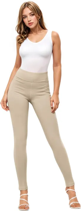 Hybrid & Company Women's Premium Comfort Pants Ultra Stretch Tailored Fit Office Trousers