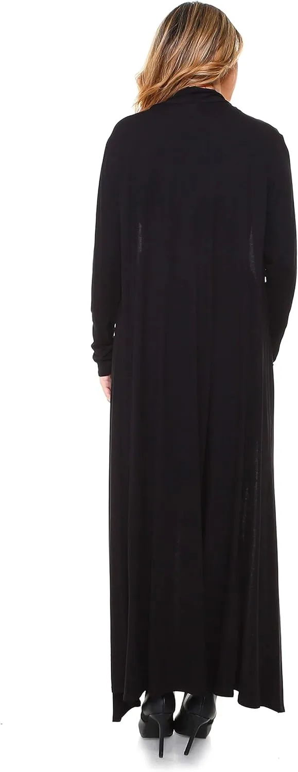 Isaac Liev Maxi Cardigan Duster Sweater  Women's Extra Long Open Front Full Length Lightweight Cardigans Dusters Sweaters
