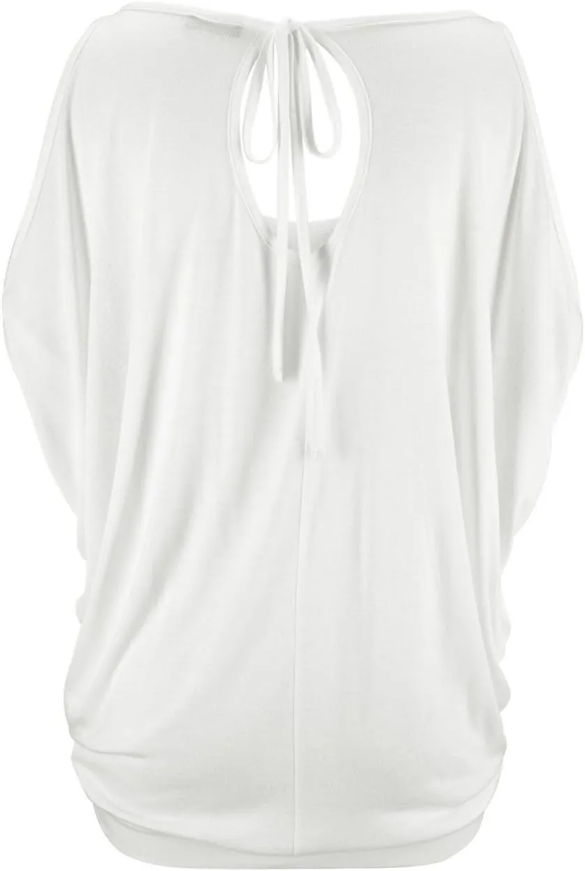 LEIYEE Womens Summer Cold Shoulder Tops Short Sleeve T Shirts Pullover Sexy Casual Dolman Blouses