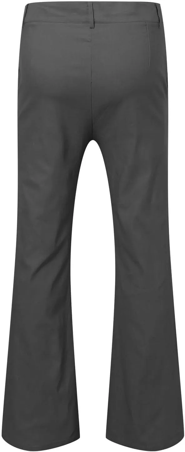 Men's Bell Bottom Pants Relaxed Fit Stretch Vintage Flared Trousers 70s Disco Outfits Baggy Casual Pants with Pockets