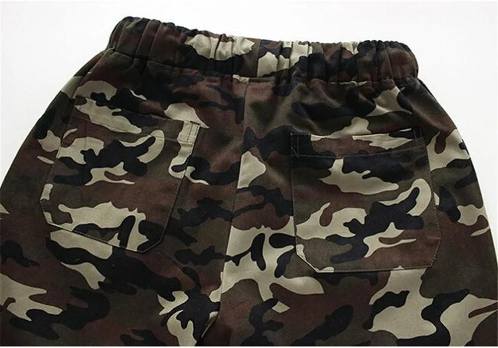 Mens Camo Joggers Pants Drawstring Casual Camouflage Jogger Sweatpants Sport Stretch Trousers Slim fit