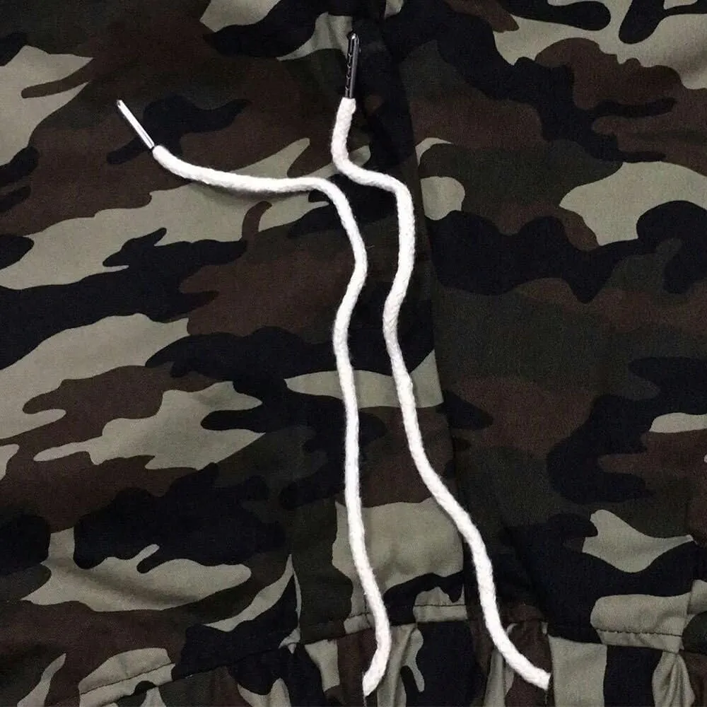 Mens Camo Joggers Pants Drawstring Casual Camouflage Jogger Sweatpants Sport Stretch Trousers Slim fit