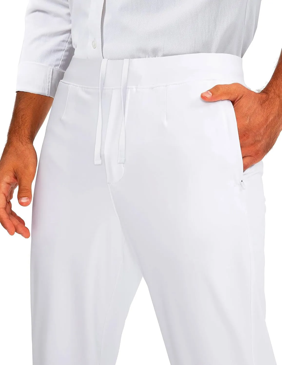 Men's Stretch Golf Sweatpants Pant with Zipper Pockets Tapered Athletic Joggers Track Workout Pants