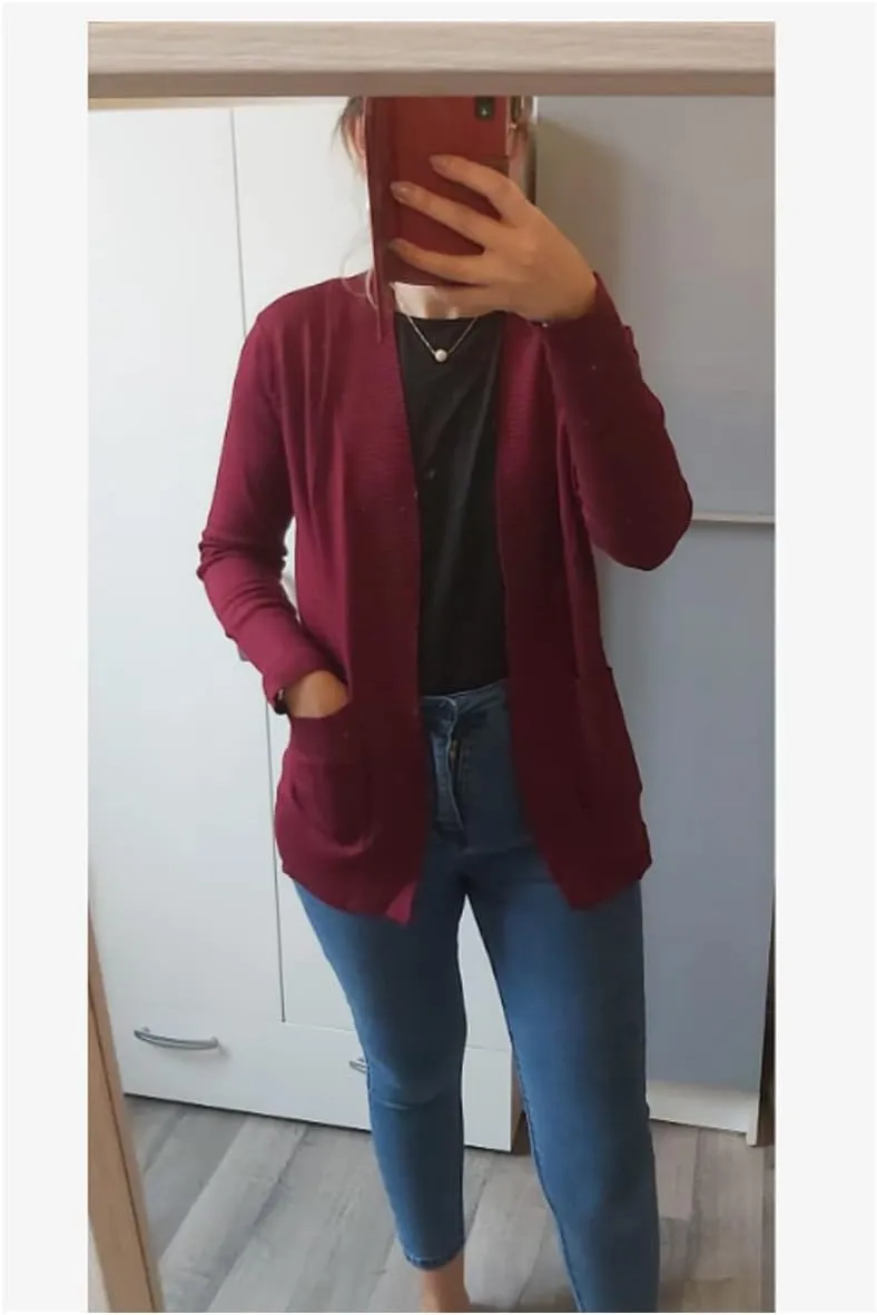REDHOTYPE Women's Cardigans with Pockets Casual Lightweight Open Front Cardigan Sweaters for Women (S-2XL)