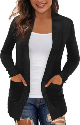 REDHOTYPE Women's Cardigans with Pockets Casual Lightweight Open Front Cardigan Sweaters for Women (S-2XL)