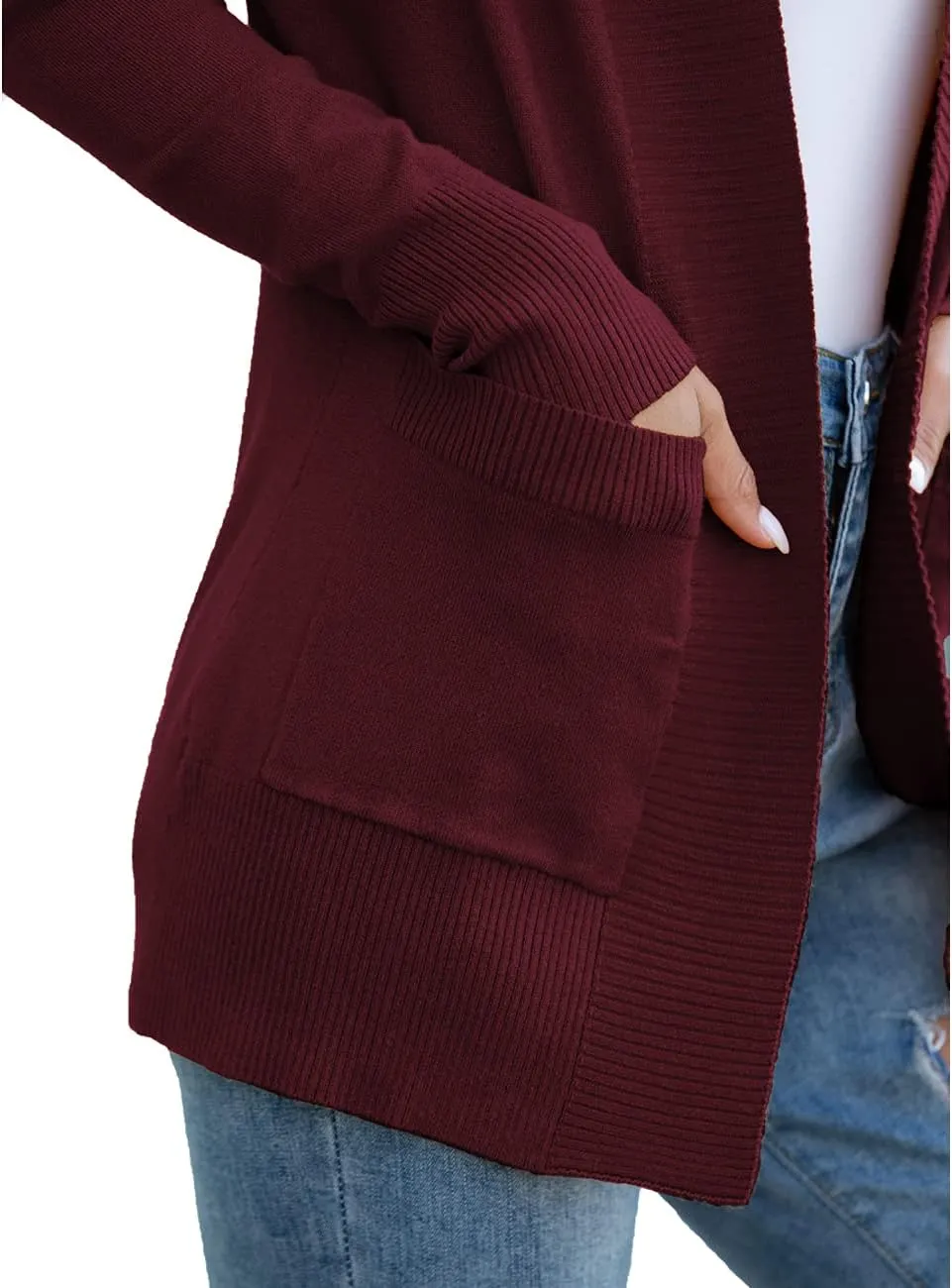 REDHOTYPE Women's Cardigans with Pockets Casual Lightweight Open Front Cardigan Sweaters for Women (S-2XL)