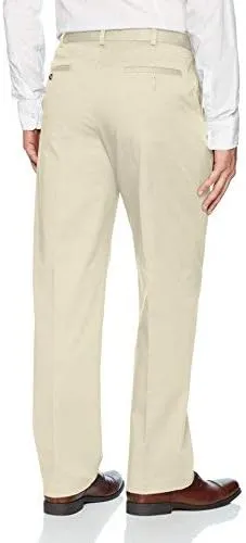 Savane Men's Ultimate Performance Pleated Chino Pants With Expandable Waistband, Non-Iron Fabric, Stretch Lightweight Twill